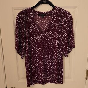Banana Republic Purple and White Blouse